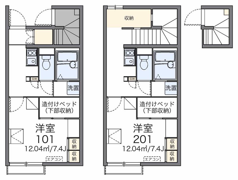 レオパレスコスモエステートＡ 間取図