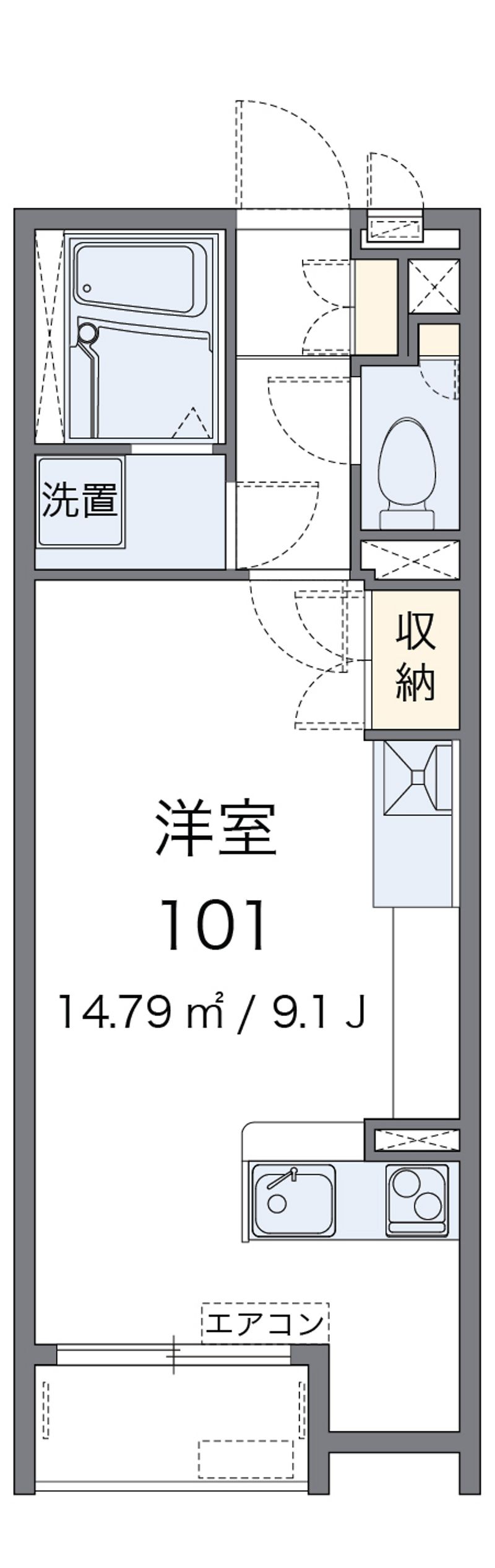 レオネクストシルクⅤ 間取図