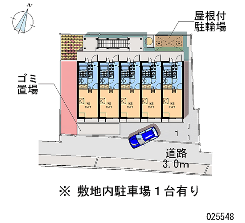 レオパレス高知旭町 区画図