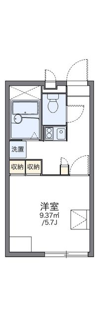 レオパレス東町 間取り図