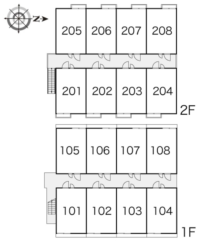 レオパレスルミエール 間取り配置図