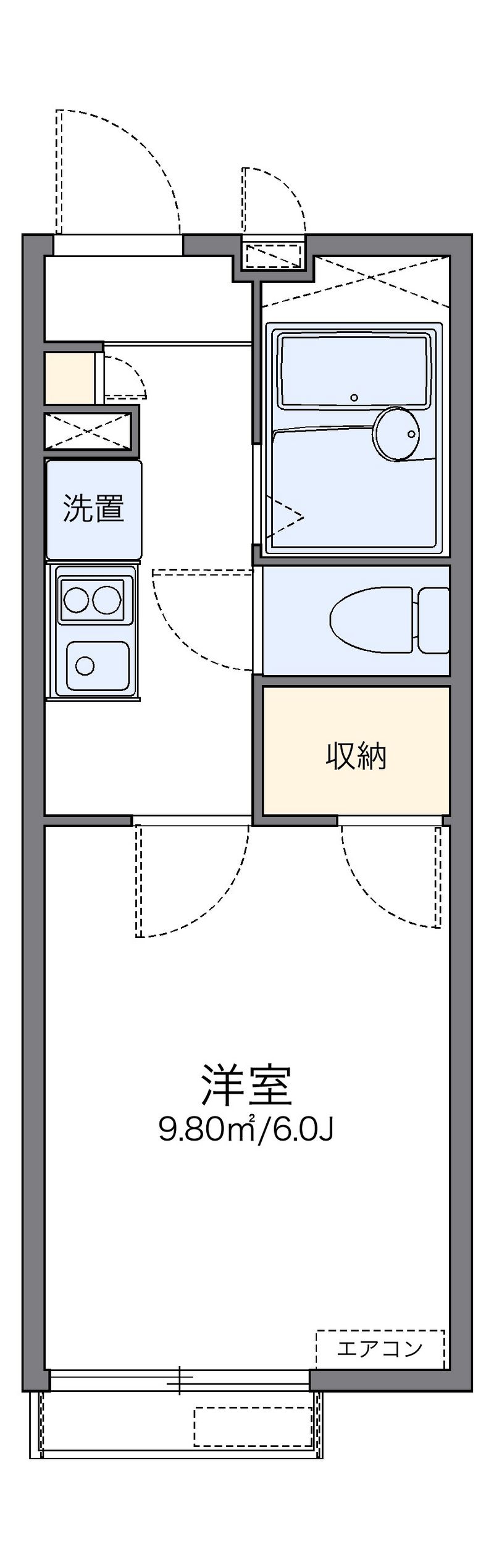 レオパレスＣＡＰＴＡＩＮ　Ｙ 間取図