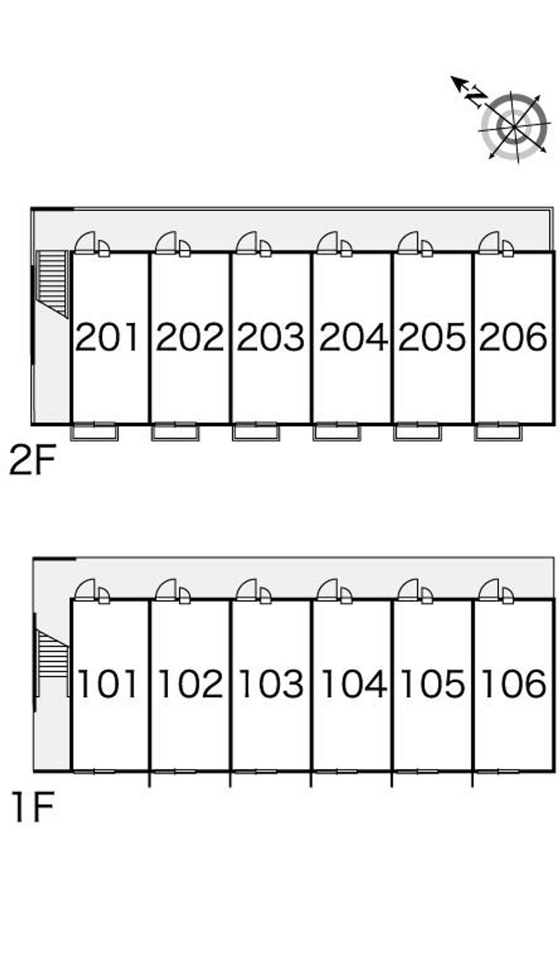レオパレス縁 間取り配置図