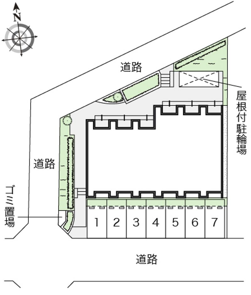 レオネクストパールハウスカズ 駐車場