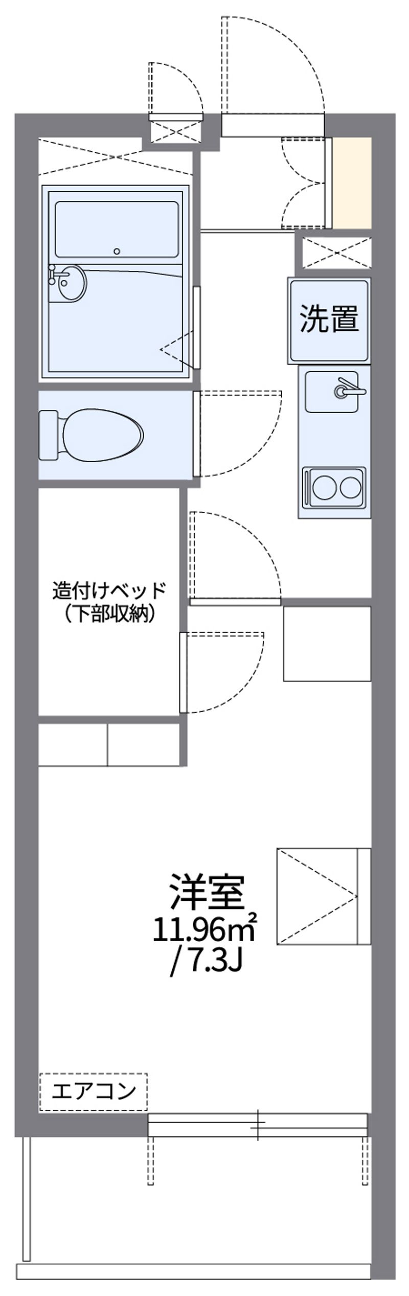 レオパレス幸 間取図
