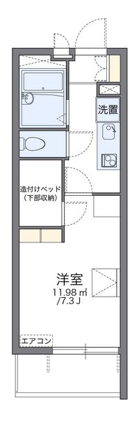 レオパレスコン　ヴィスタ 間取り図