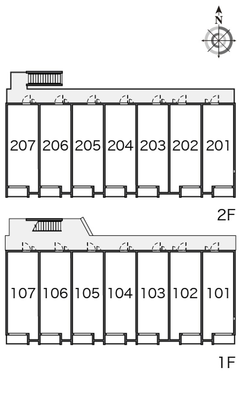 ミランダ十塚 間取り配置図