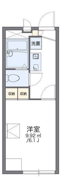 レオパレスさつき 間取り図