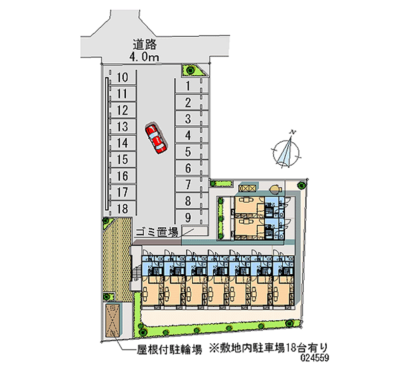 24559 Monthly parking lot