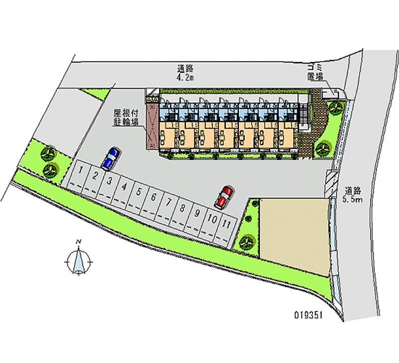 19351 Monthly parking lot