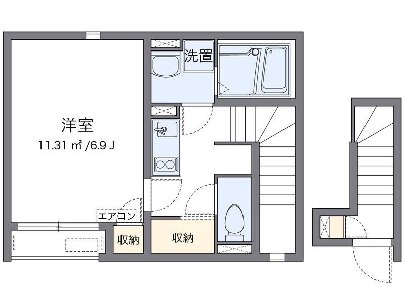 クレイノお花茶屋 間取図