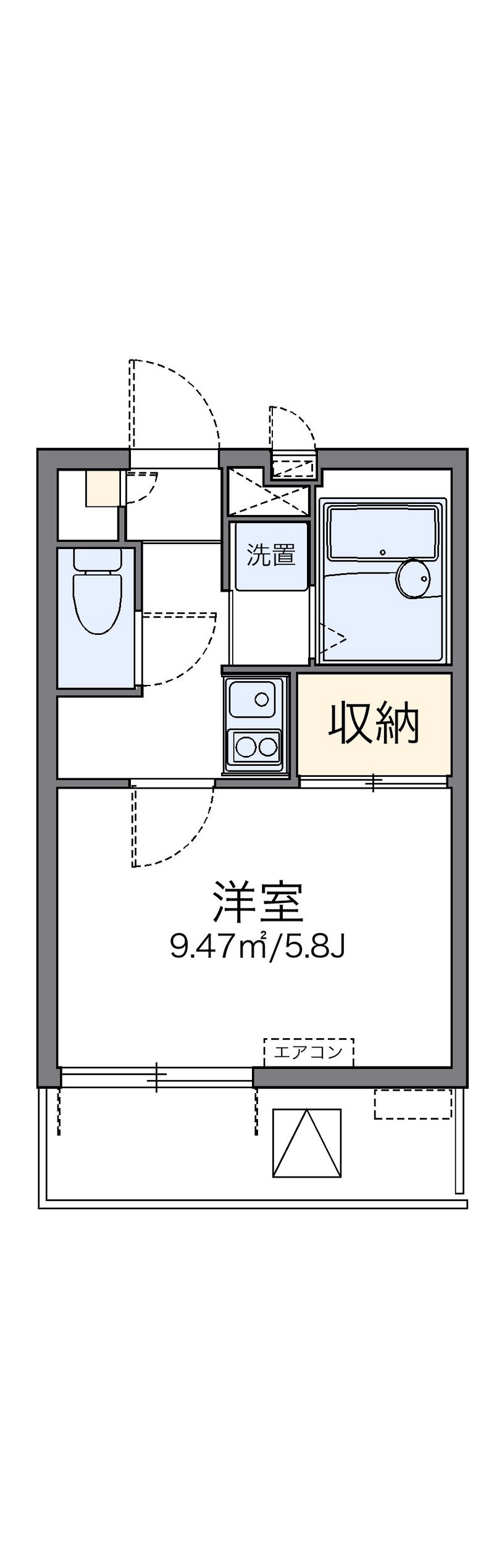 レオパレスＫＩＹＯＫＡＷＡⅡ 間取図