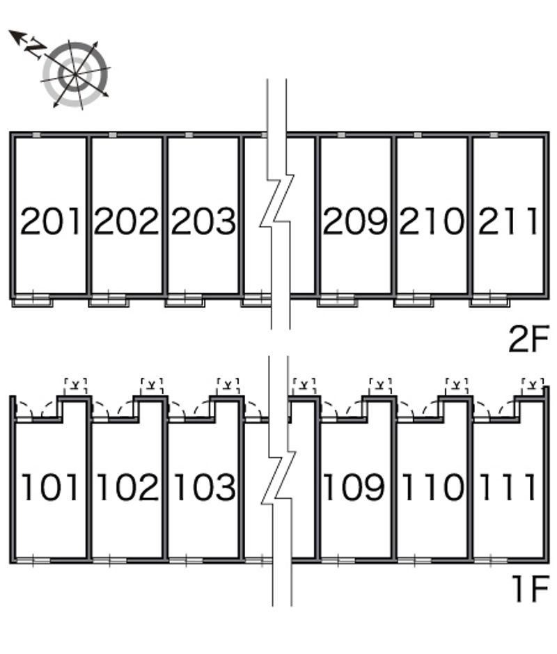 レオネクストコナ＆サンⅠ 間取り配置図