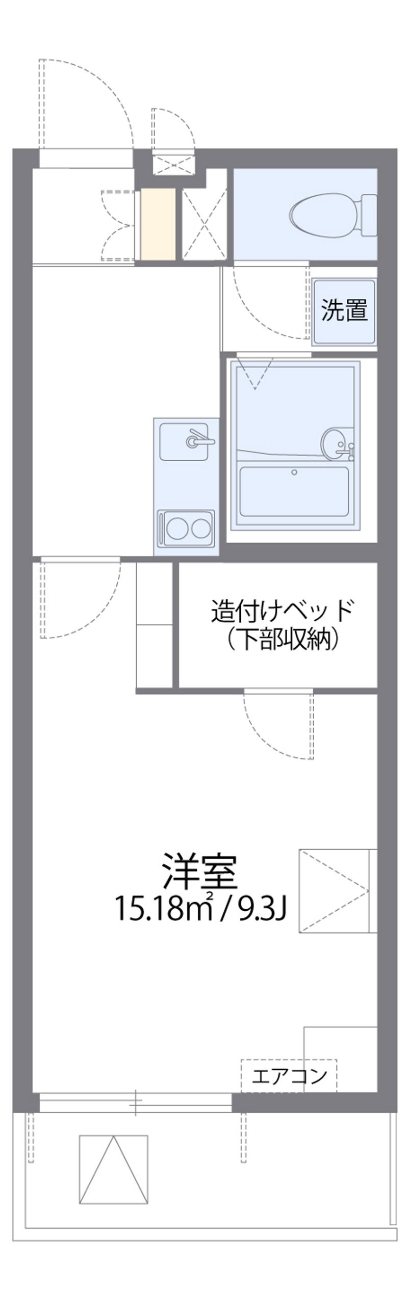 レオパレス博多豊Ⅱ 間取り