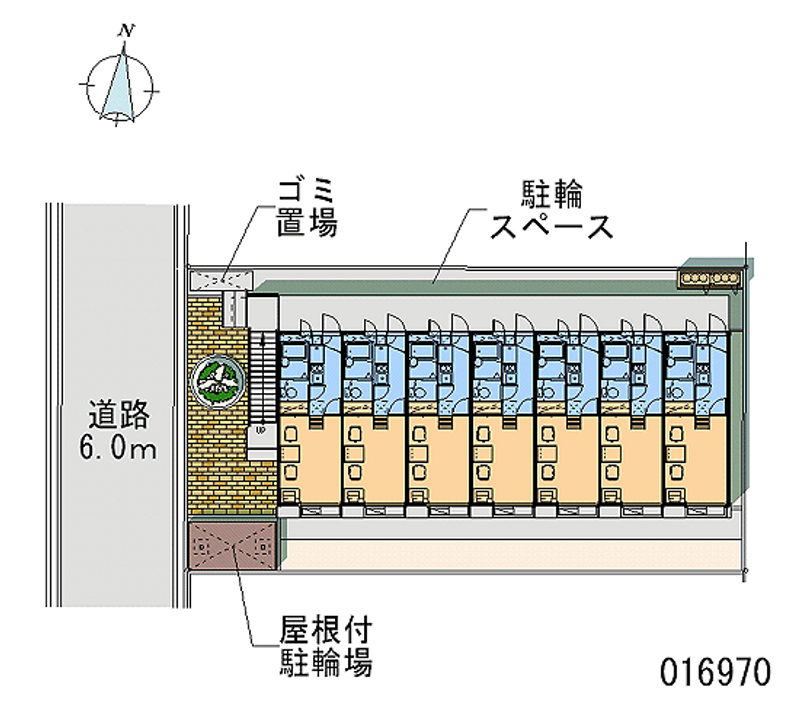 レオパレスブリリアントⅡ 区画図