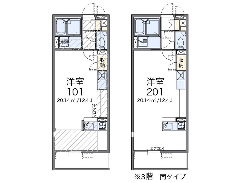 レオネクストマメゾン吹上富士見 間取図