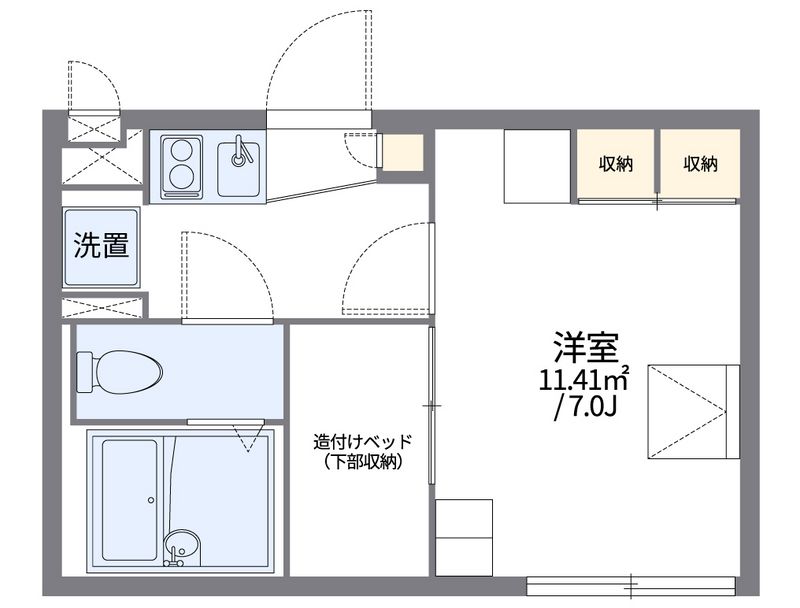 レオパレスノースヒル 間取図