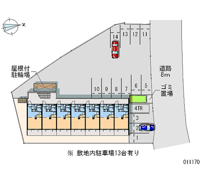 レオパレスサクセス 月極駐車場