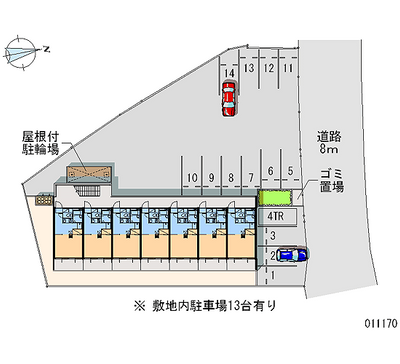 11170 Monthly parking lot