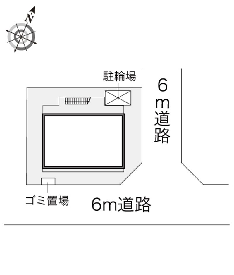 レオパレス勧修寺 配置図