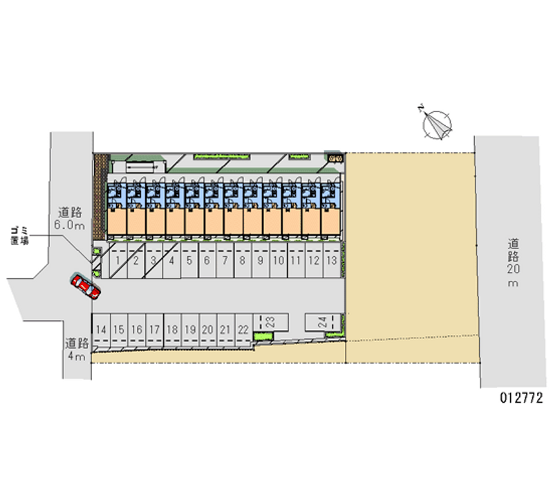 12772 Monthly parking lot