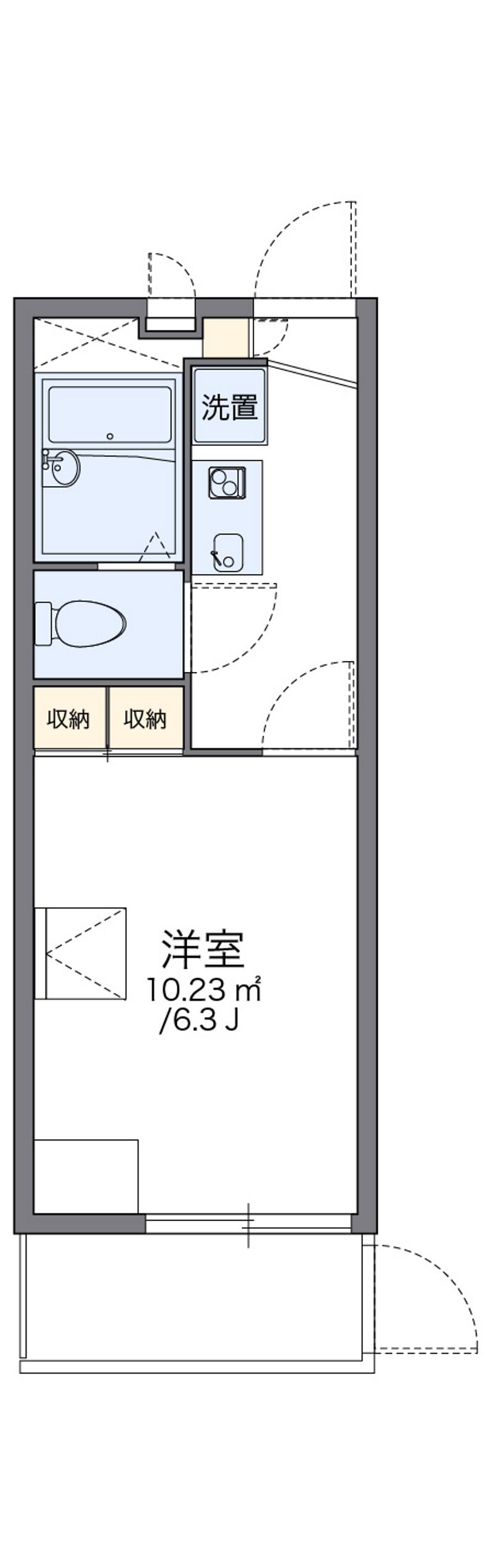 レオパレスなかやま 間取り