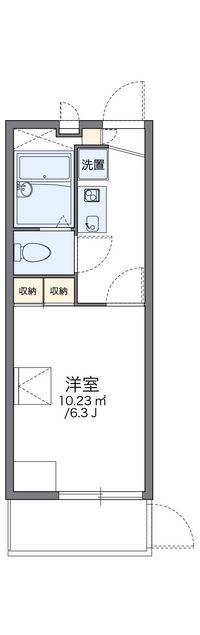 レオパレスなかやま 間取り図