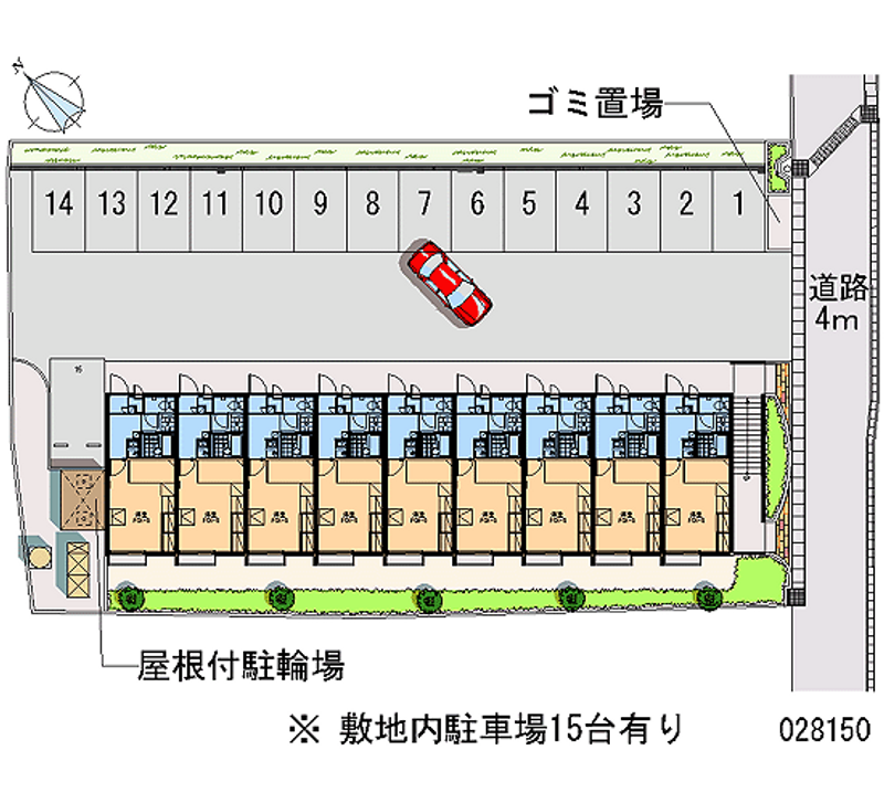 レオパレス鈴 月極駐車場