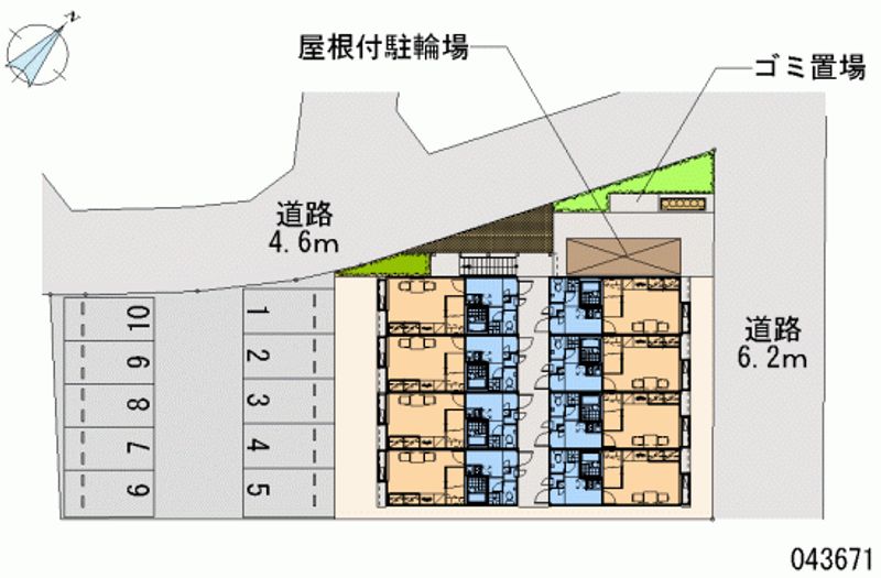 レオパレス赤れんが 月極駐車場