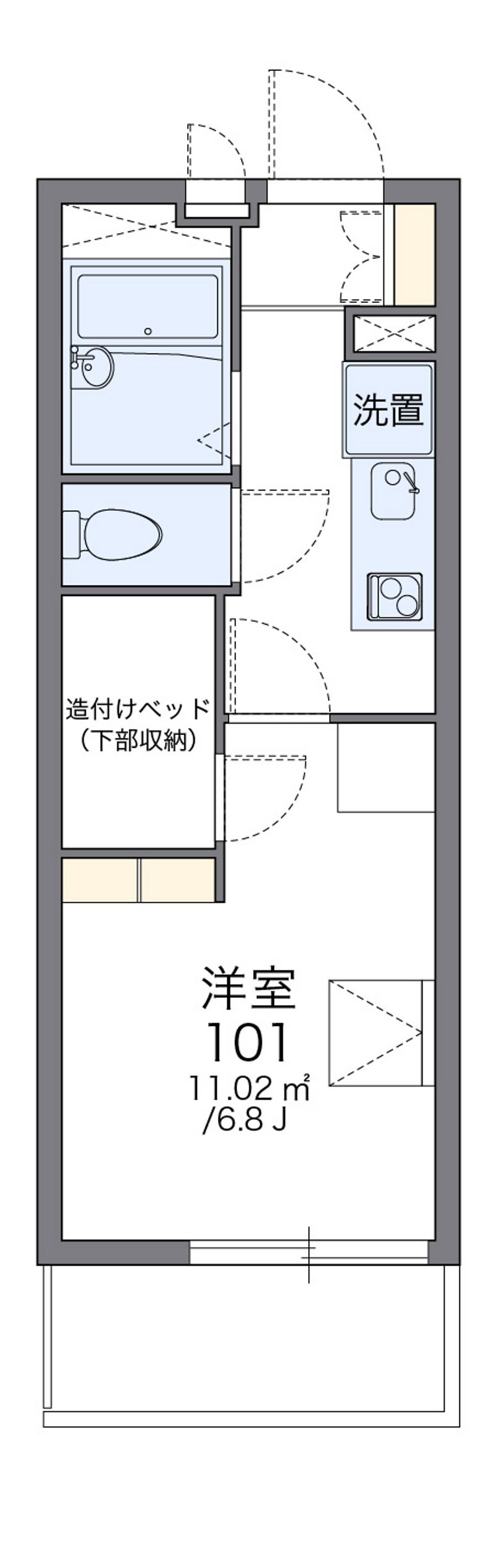 レオパレスマウンフィール 間取図
