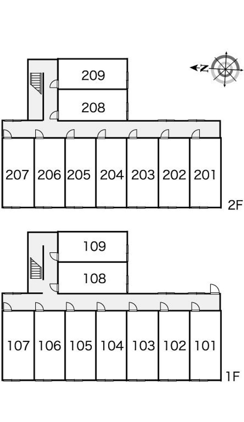 レオパレスルナセレーネ 間取配置図