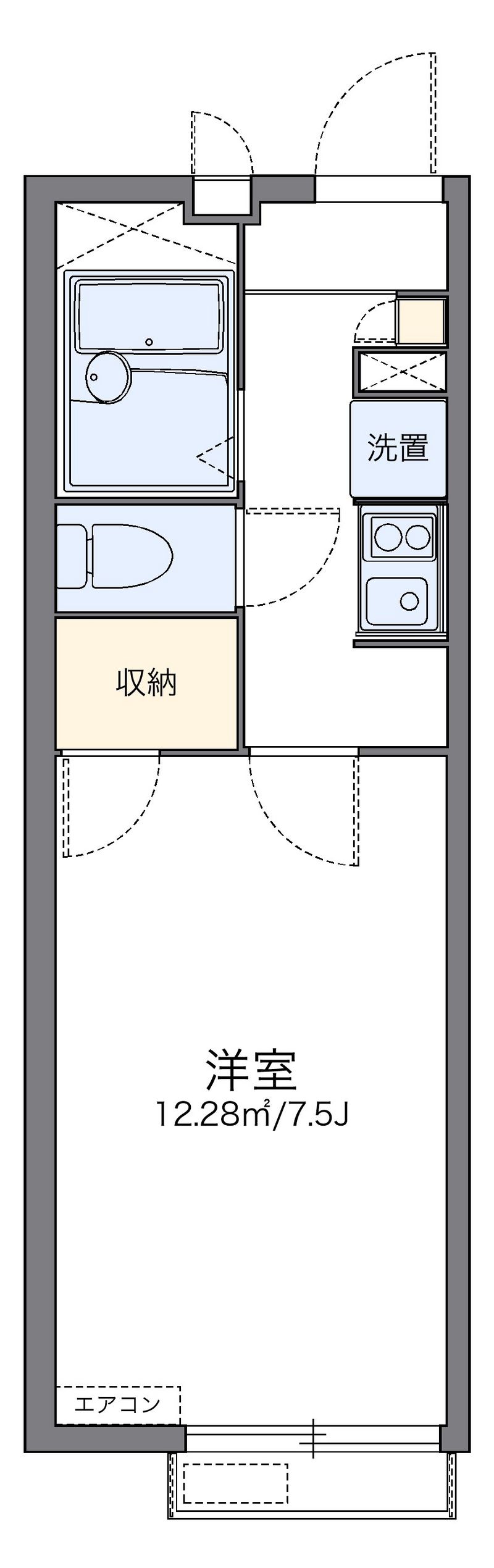レオパレス憩 間取図