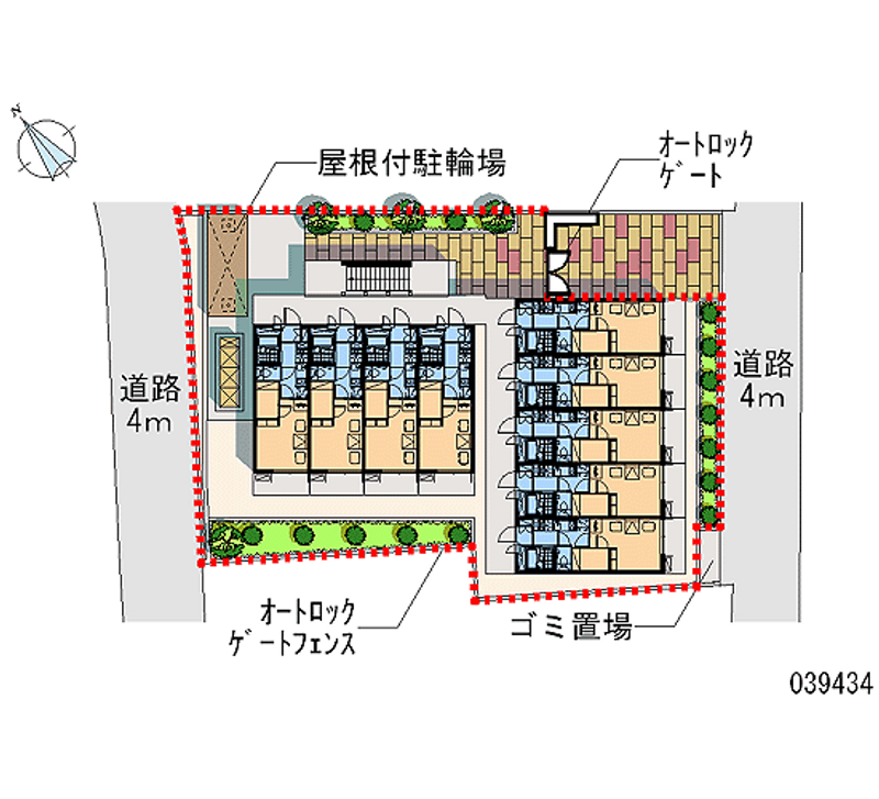 レオパレス幕張町ＬＡ１ 区画図