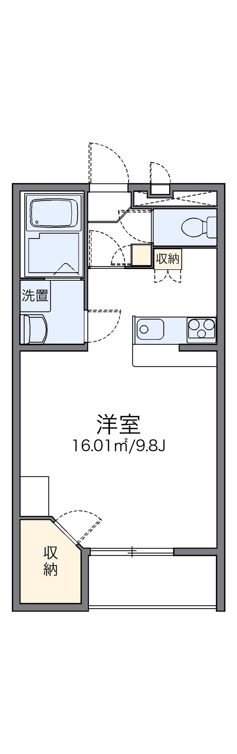 レオパレスヴェルドミール大和 間取図