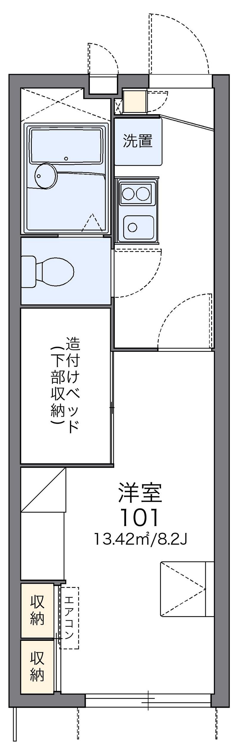 レオパレス護佐丸 間取図