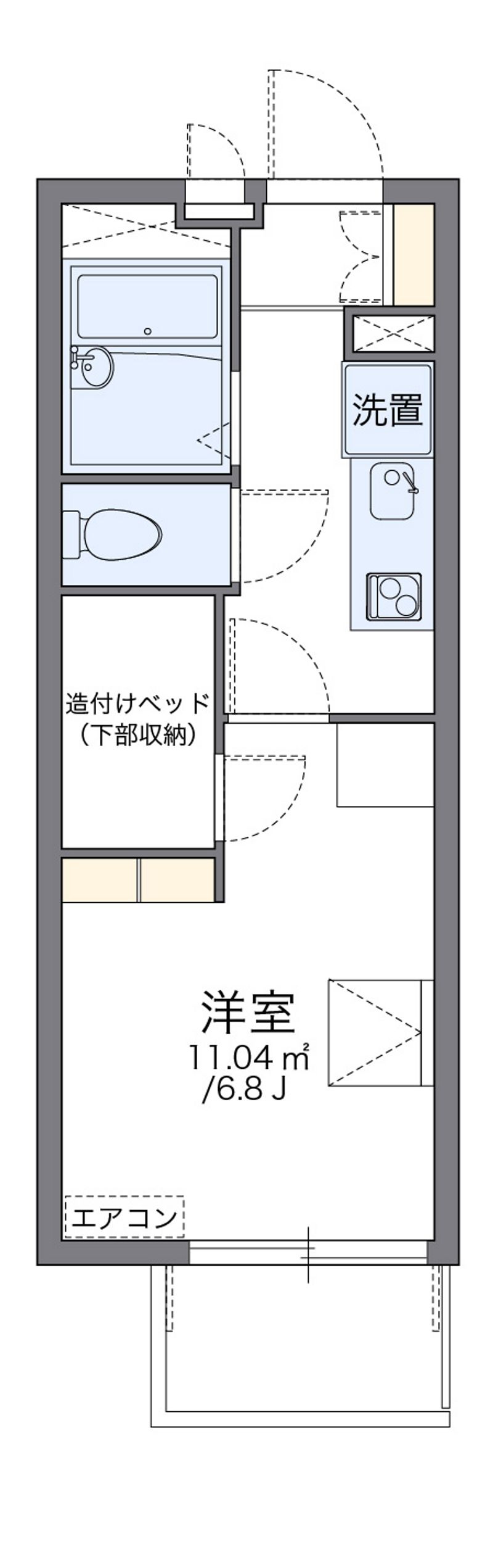 レオパレスアローステージ 間取図