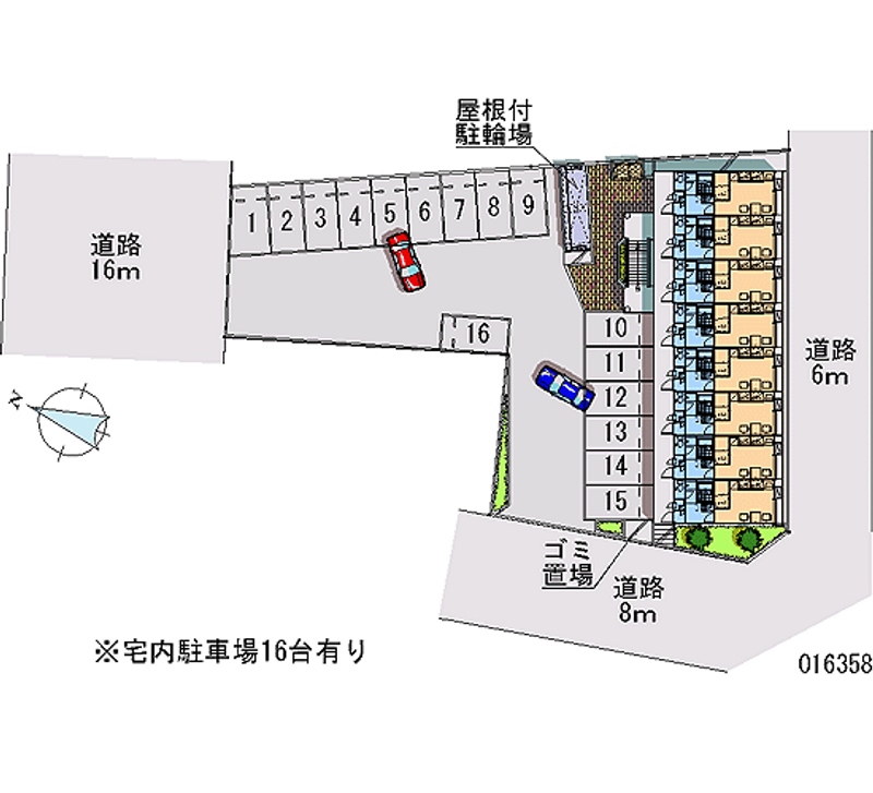 レオパレスアルファ 月極駐車場