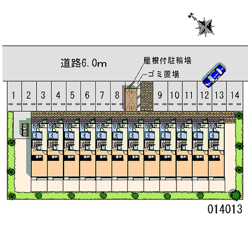 レオパレスリヴェール 月極駐車場