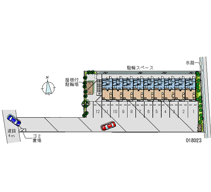 18023 Monthly parking lot