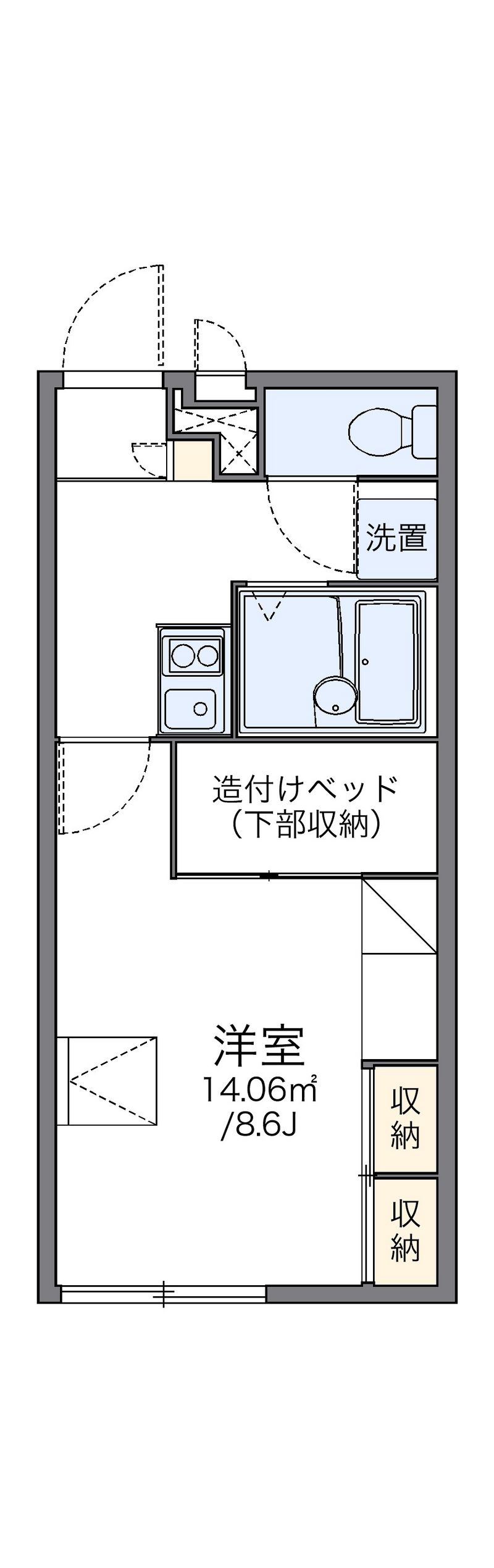 レオパレスセレーノ 間取図