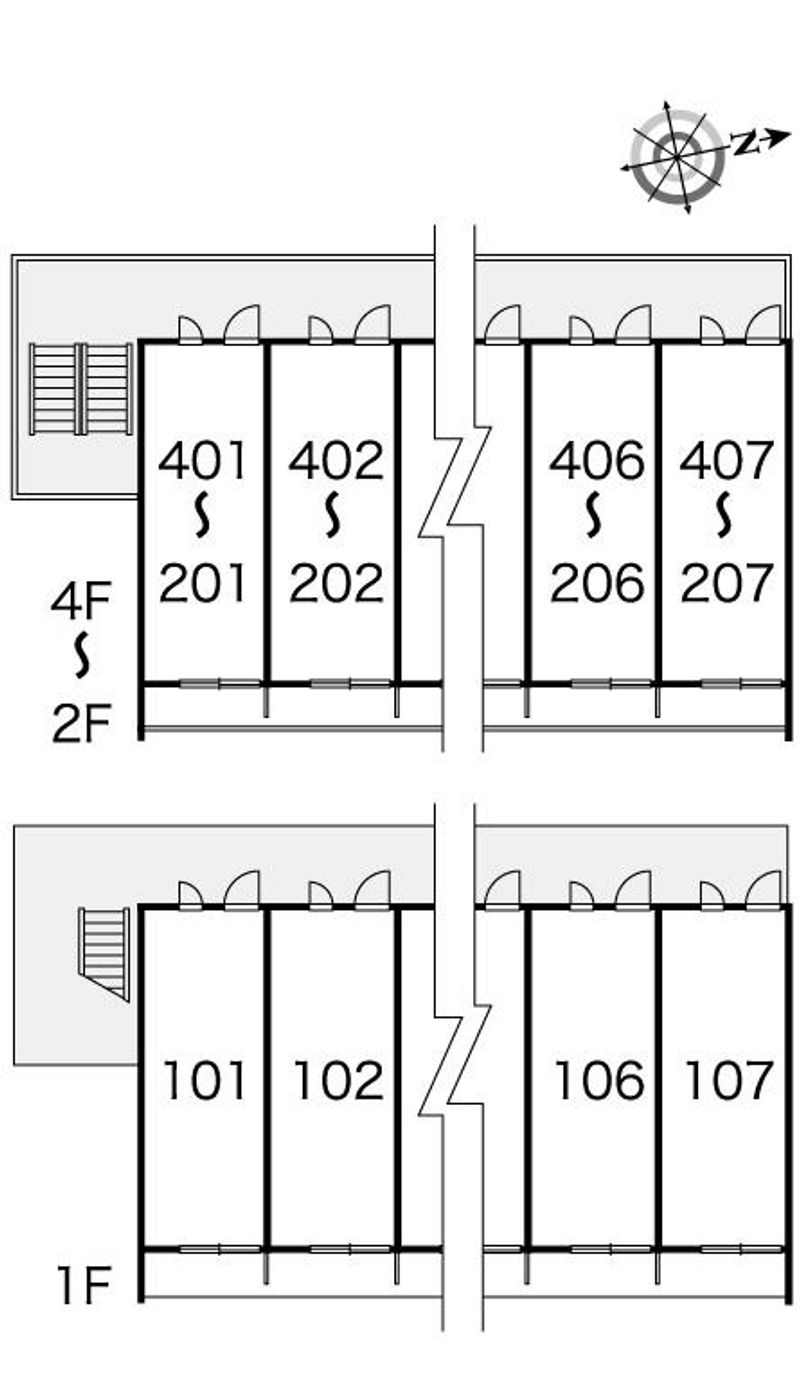 レオパレスアコール 間取配置図