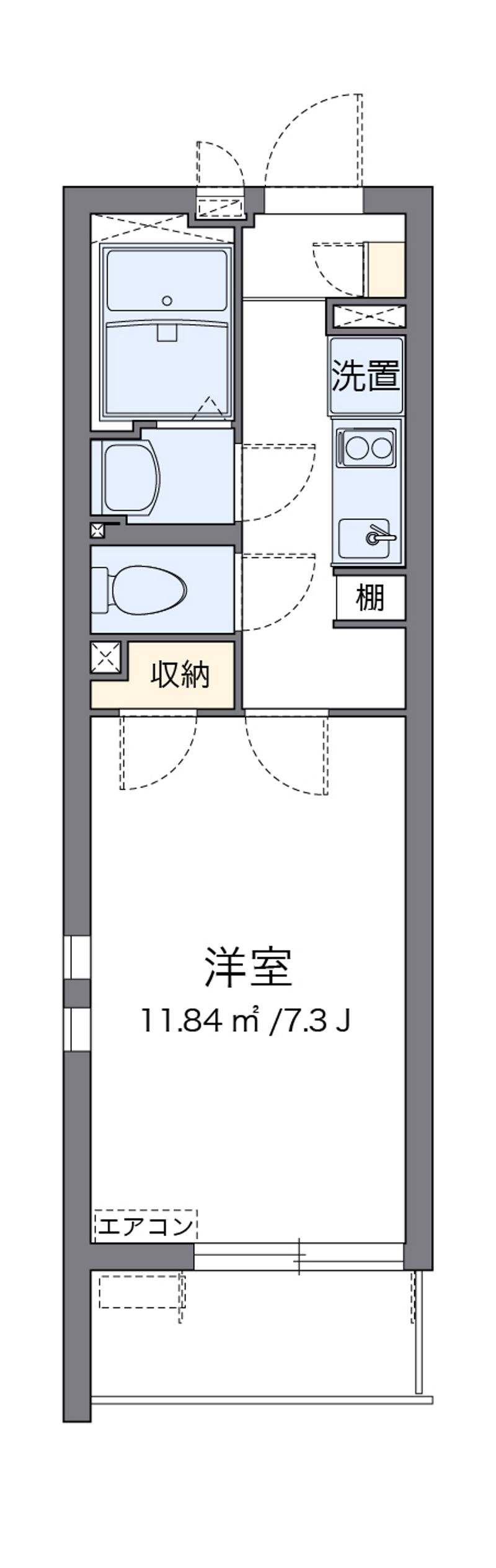 クレイノ陸王 間取り