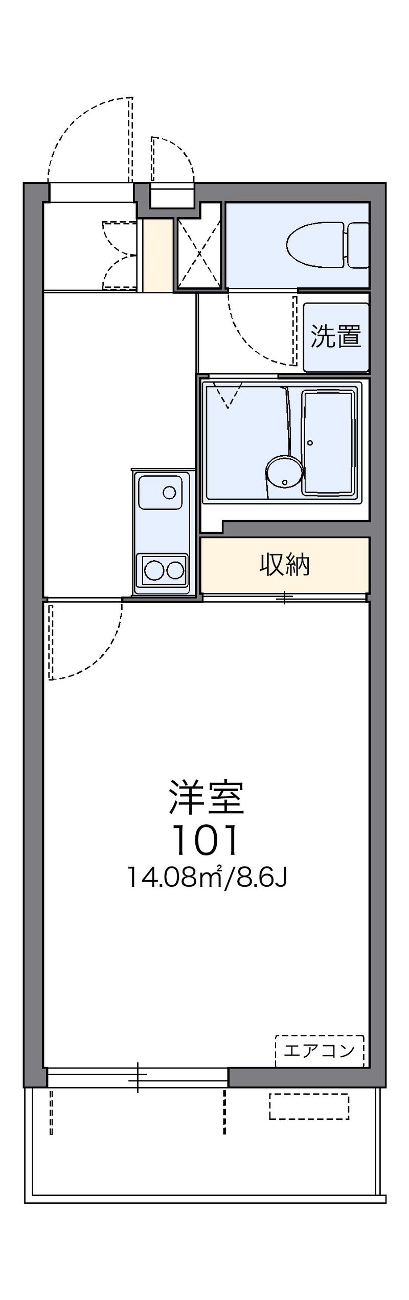 レオネクスト苅藻 間取図