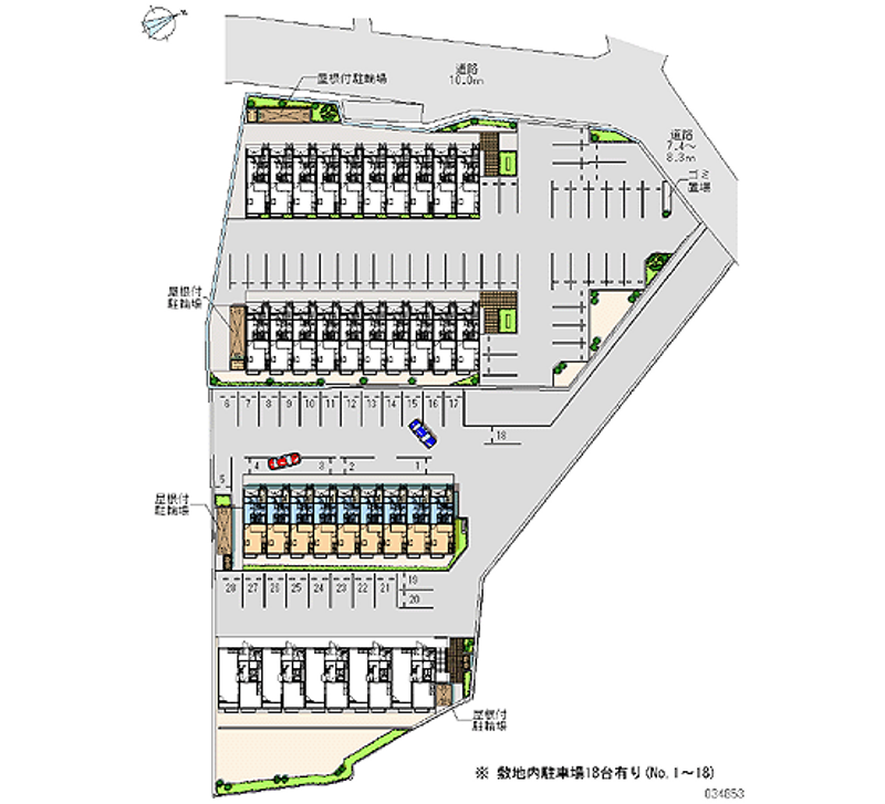 34853 Monthly parking lot