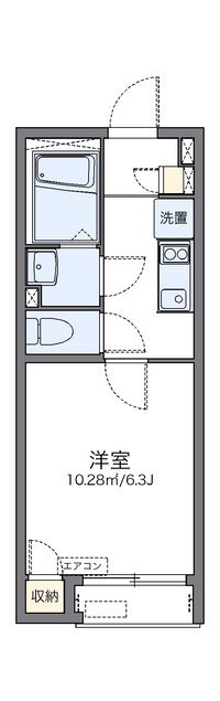 レオネクストエクセルアサヒⅤ 間取り図