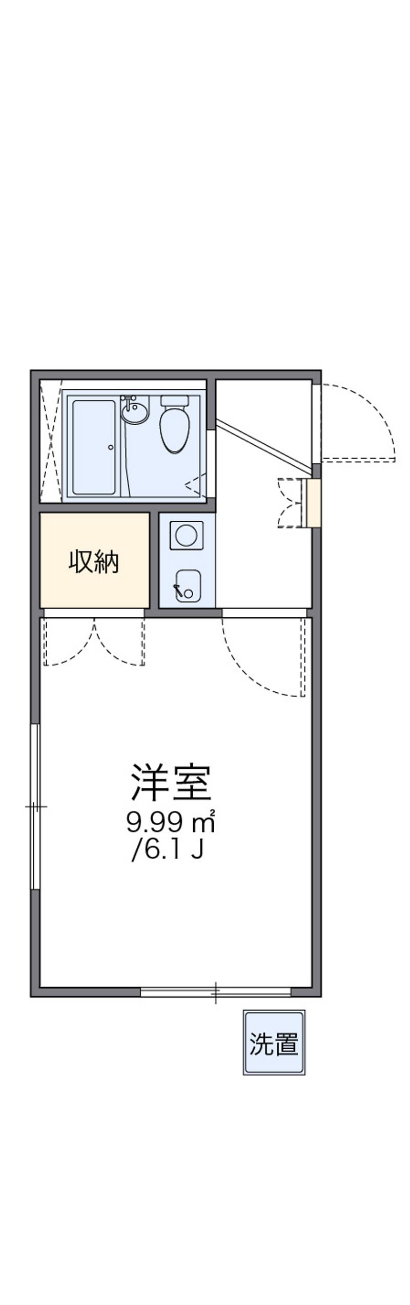レオパレス矢田第３ 間取図