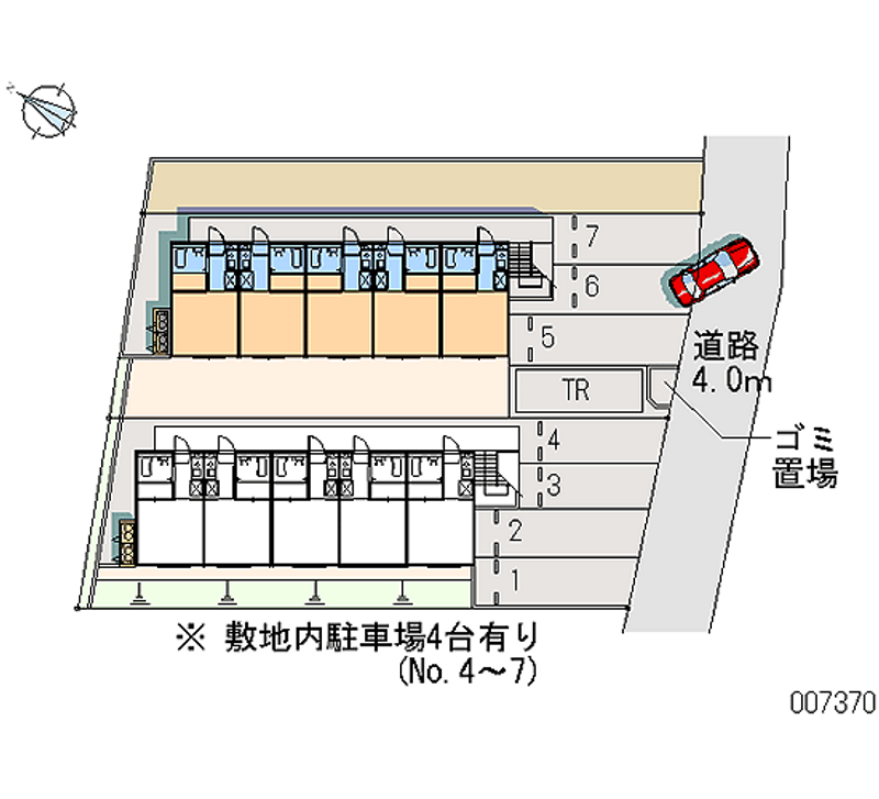 レオパレス玉美第２ 月極駐車場