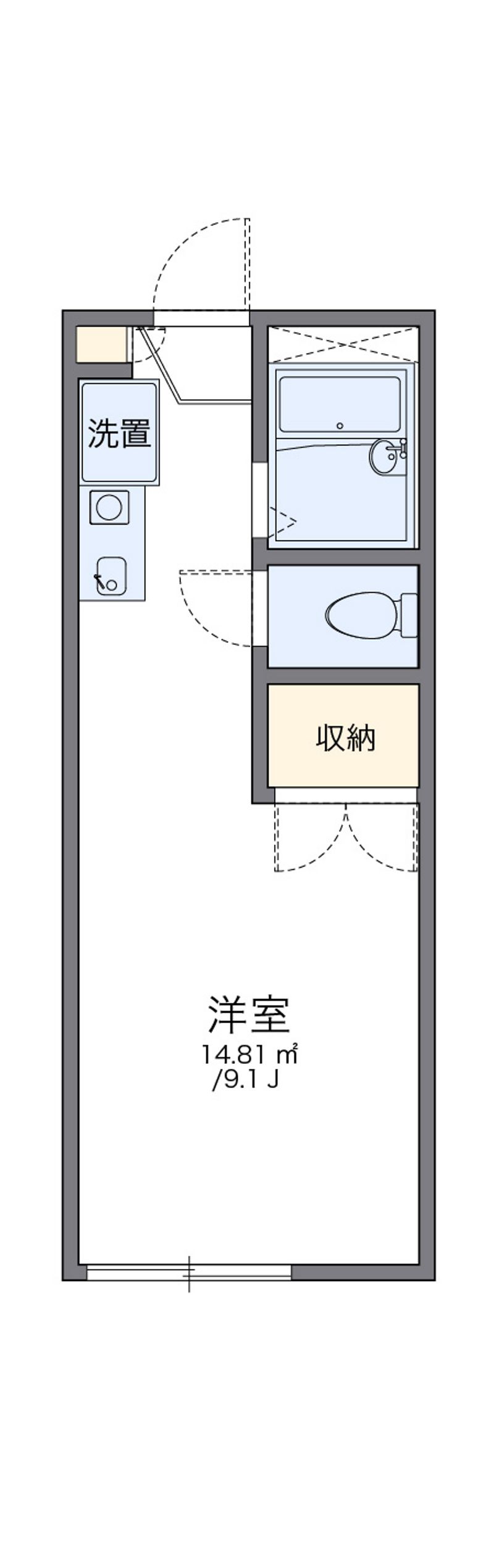 レオパレスプラージュ 間取図