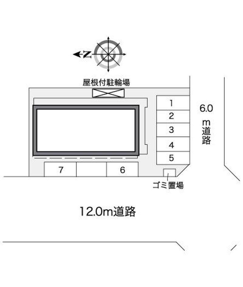 レオパレスエクレール　石浜 配置図
