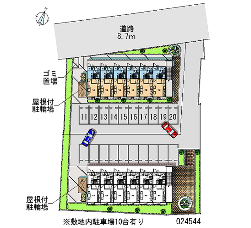 24544 bãi đậu xe hàng tháng